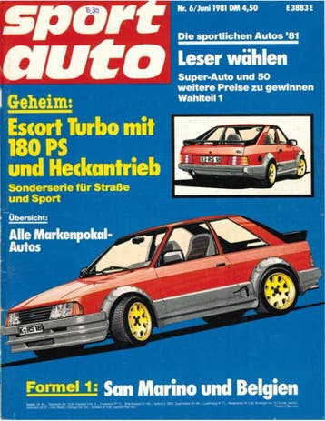 1981 SPORT AUTO MAGAZINE 06 DUITS, Nieuw, Author