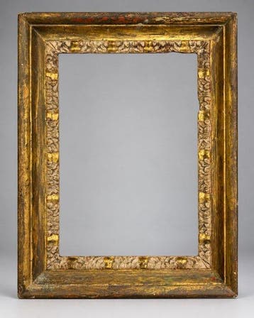 Lijst - Hout, gouden zecchino - Salvator Rosa fijn goud
