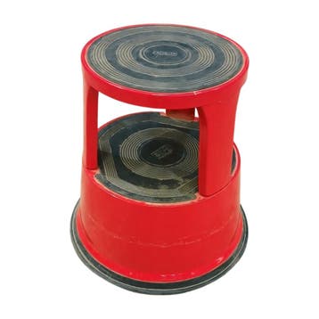 Desq roll-a-step opstapkruk, hoogte 42,6 cm,  rood, metaal,, Ophalen of Verzenden, Gebruikt, Overige typen