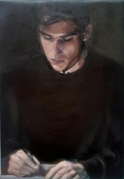 Erwin van Krey - The decision, Antiek en Kunst, Kunst | Schilderijen | Modern