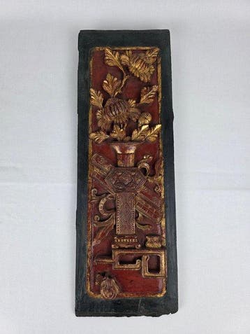 Paneel - Hout - China - Qing Dynastie (1644-1911) -