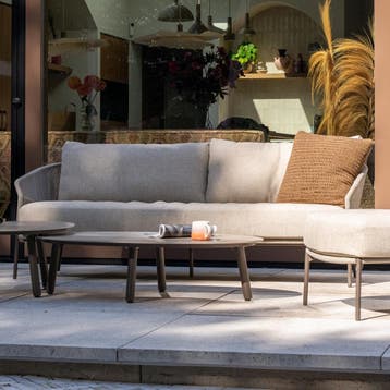 Salute Florence stoel bank loungeset 4 delig keramiek terre, Tuin en Terras, Tuinsets en Loungesets, Ophalen of Verzenden, Nieuw