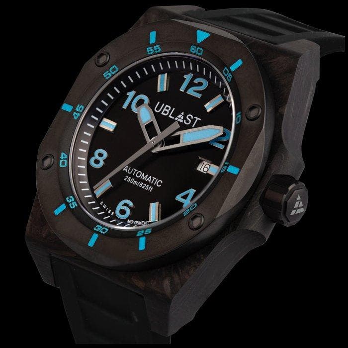 Ublast - Fusion - Forget Carbon & Titanium - Zonder, Sieraden, Tassen en Uiterlijk, Horloges | Heren