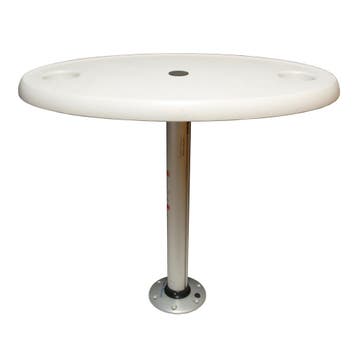 Ovale tafel, verwijderbaar, 46 x 76cm, incl. poot en voet, Ophalen of Verzenden, Nieuw