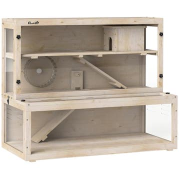 Hamsterkooi, 3 Niveaus, Hut, Accessoires, 100 X 50 X 84 Cm,, Verzenden, Nieuw