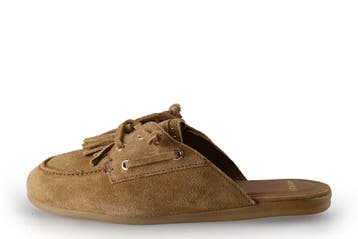 Manfield Instappers in maat 38 Beige, Kleding | Dames, Schoenen, Verzenden, Zo goed als nieuw, Manfield, Instappers