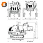 Schliesing 235 MXRH rups snipperaar 25.2 PK - 19cm, Zakelijke goederen, Ophalen of Verzenden