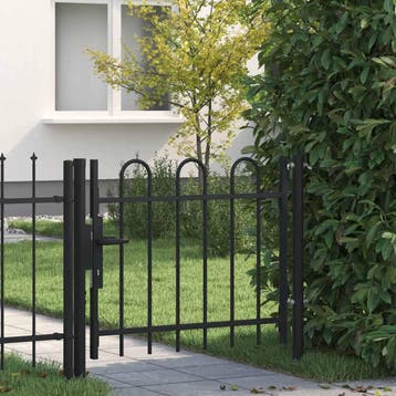vidaXL Enkele deur hekpoort BOXTEL met hoepel bovenkant 100, Verzenden, Nieuw