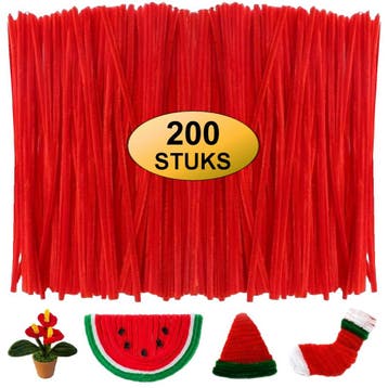 Fako Bijoux - 200 Rode Pijpenragers - Set van 200 Stuks, Verzenden, Nieuw