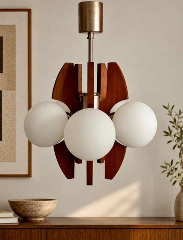 Plafondlamp - Glas - Hanglamp in Space-Age-stijl