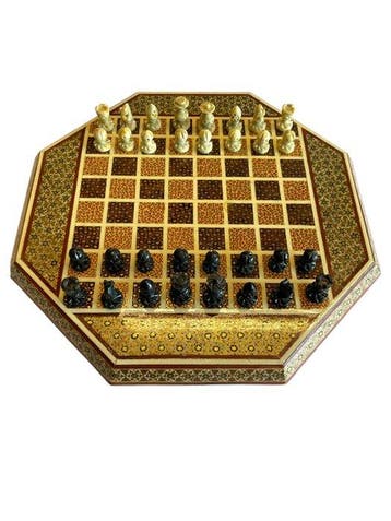 Khattam Kari (Marquetry) - Schaakspel