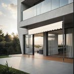 Klemluifel met zwengel, in hoogte verstelbaar - 350 x 180 cm, Verzenden, Nieuw