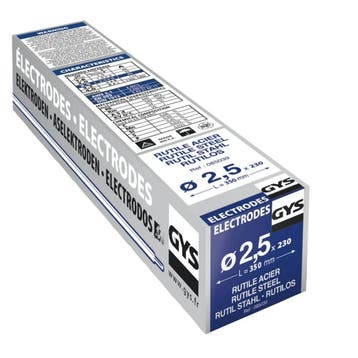 Rutiel laselektroden GYS 2,5mm 230 in pak, Ophalen of Verzenden, Nieuw