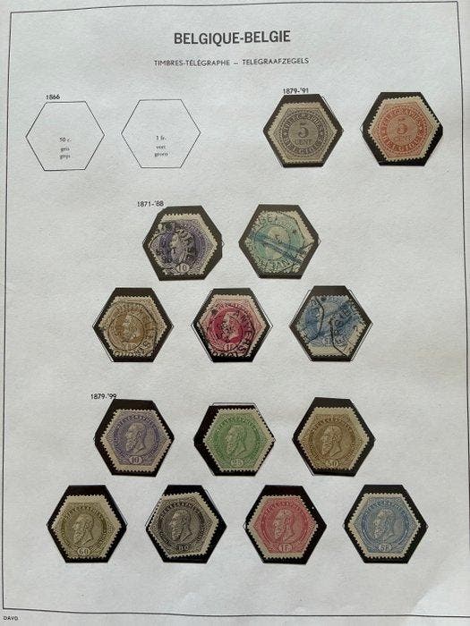 België - België – Verzameling telegramzegels 1866-1899, Postzegels en Munten, Postzegels | Europa | België