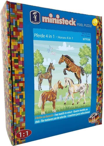 Feuchtmann - 37733 - ministeck 4in1 paarden, Verzenden, Nieuw, Knutselen