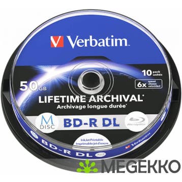 Verbatim MDISC BD-R DL 50 GB 10 stuk(s), Cd's en Dvd's, Verzenden, Nieuw in verpakking