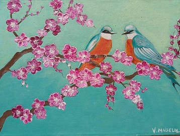 Vincenzo Musella (1967) - Colori della primavera, Antiek en Kunst, Kunst | Schilderijen | Klassiek