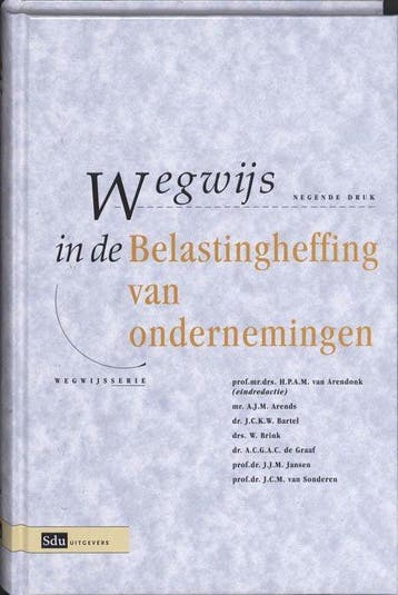 Wegwijs In De Belastingheffing Van Ondernemingen, Verzenden, Gelezen