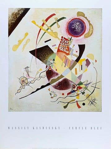 Wassily Kandinsky (1866-1944) - (after) - Cercle Bleu, 1922, Antiek en Kunst