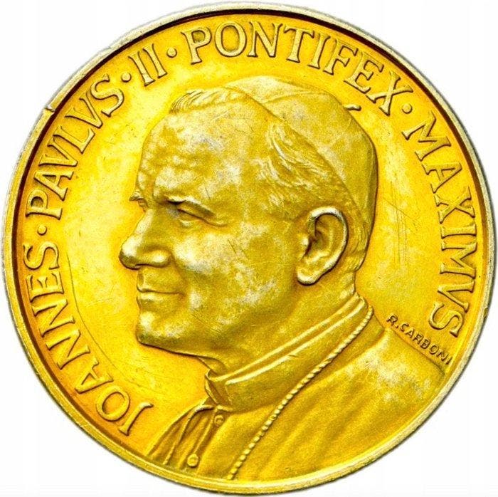 Vaticaan. Silver medal 1978 Pope John Paul II 1978-2005,, Postzegels en Munten, Munten | Europa | Niet-Euromunten