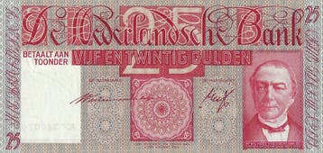Bankbiljet 25 gulden 1931 Mees Prachtig, Verzenden