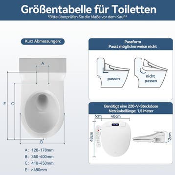 YU YUSING Intelligente Smart toiletbril, bidet met mondstuk,, Verzenden, Zo goed als nieuw