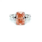 Ring - 14 karaat Witgoud - 5.53ct. tw. Roze Diamant (Fancy, Sieraden, Tassen en Uiterlijk, Ringen, Nieuw