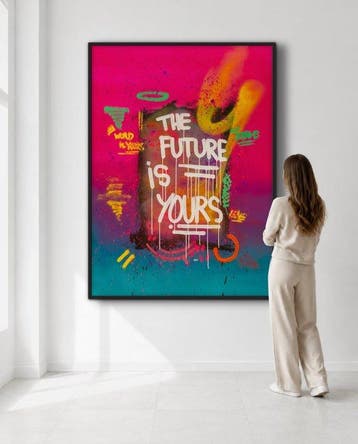 LEO VAREK - FUTURE IS YOURS - XXL, Antiek en Kunst, Kunst | Schilderijen | Modern