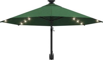 Parasol met muurmontage - wandparasol - groen - 300 cm, Verzenden, Nieuw