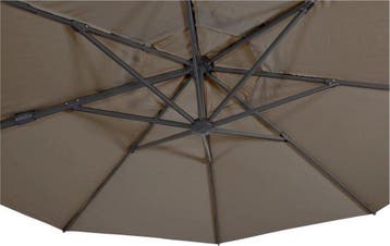 Zweefparasol VirgoFlex Taupe Ø350 cm, Ophalen of Verzenden, Nieuw