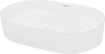 Wastafel - Keramiek - 60,5x38x12,5 cm - Wit - LuxeBath, Verzenden, Zo goed als nieuw