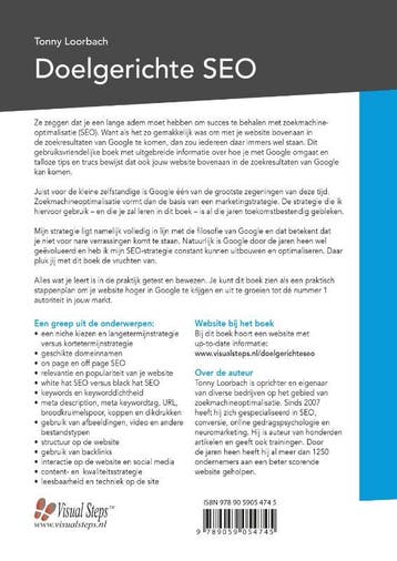 Doelgerichte SEO 9789059054745 Tonny Loorbach, Verzenden, Zo goed als nieuw, Tonny Loorbach