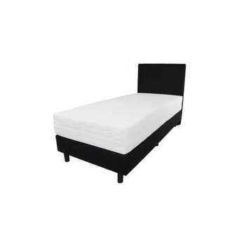 Boxspring Bjorn + pocketvering matras, Ophalen of Verzenden, Nieuw, Zilver