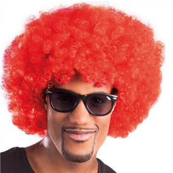Pruik afro rood, Ophalen of Verzenden, Nieuw
