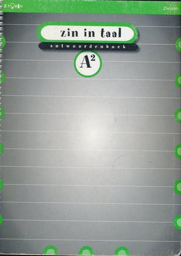 Zin in Taal versie 2 Antwoordenboek A2 groep 4, Boeken, Verzenden, Nieuw
