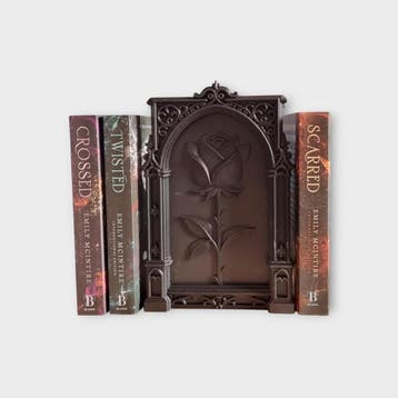 Gothic Rose Book nook | Dark Romantic Bookshelf Decor | Goth, Verzamelen, Beelden en Beeldjes, Verzenden, Nieuw