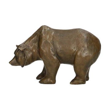 Beeldje - Bear - Brons, Marmer