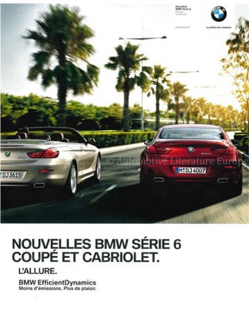 2011 BMW 6 SERIE BROCHURE DUITS, Nieuw, BMW, Author