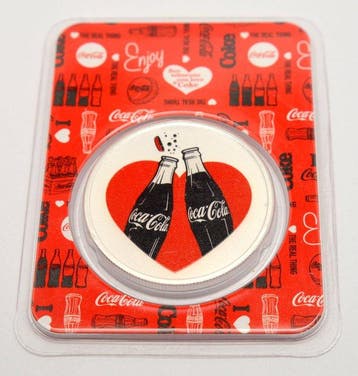 Verenigde Staten. Coca-Cola Company – 1 oz Silver Coin –, Postzegels en Munten