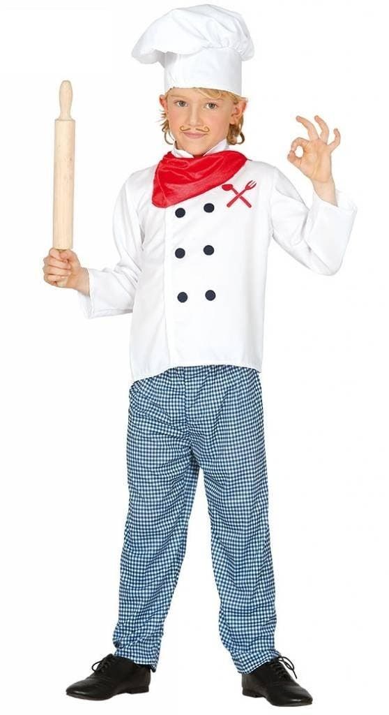 Chef kok kind kostuum, Kleding | Dames, Carnavalskleding en Feestkleding, Nieuw, Ophalen of Verzenden