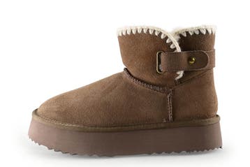 Manfield Snowboots in maat 36 Cognac, Overige kleuren, Verzenden, Snowboots, Zo goed als nieuw