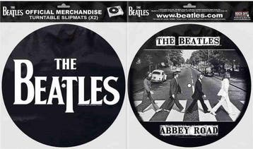 The Beatles - Drop T Logo &amp; Abbey Road - Slipmat, Ophalen of Verzenden, Nieuw, Gebruiksvoorwerp