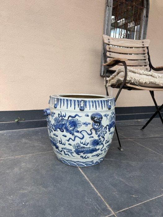 Bloempot - Porselein - Chinese flowerpot, Antiek en Kunst, Antiek | Overige Antiek
