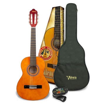 Valencia VC102K klassieke gitaar pakket: 1/2 gitaar met, Muziek en Instrumenten, Ophalen of Verzenden, Nieuw