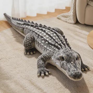 Realistisch Krokodil Pluche Speelgoed - 65/90CM - Zacht & Le