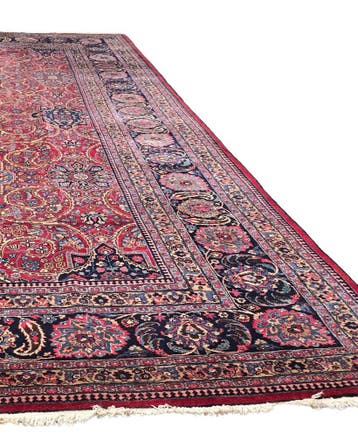 Groot Perzisch tapijt Mashad 410x310 wollen vloerkleed iran, Groot perzisch tapijt wollen vloerkleed handgeknoopt iran mashad