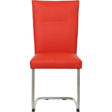 Set van 8 Leren eetkamerstoelen Retro - Toledo Ferrari, Ophalen of Verzenden, Nieuw, Leer, Vijf, Zes of meer stoelen