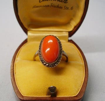 Zonder minimumprijs - Ring - 8 karaat Geel goud, Zilver -, Sieraden, Tassen en Uiterlijk, Ringen, Nieuw