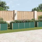 vidaXL Plantenbak verhoogd 320x80x77 cm gegalvaniseerd staal, 100 cm of meer, Verzenden, Nieuw, Metaal