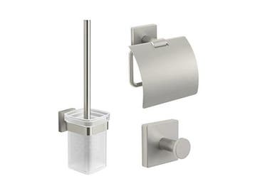 Veiling - Beaux toilet set 3-delig Torcy geborsteld chroom, Doe-het-zelf en Verbouw, Nieuw